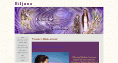 Desktop Screenshot of biljanaart.com